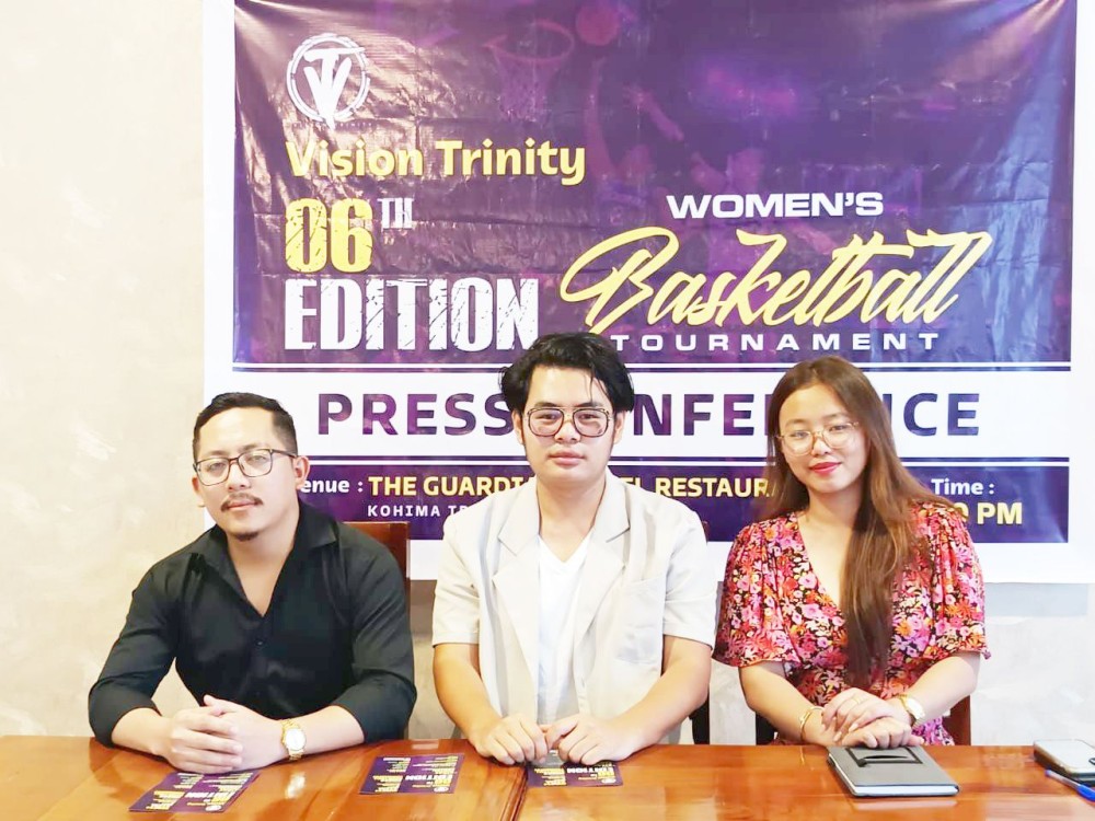 Vision Trinity members at the press conference on August 13. (Morung Photo)